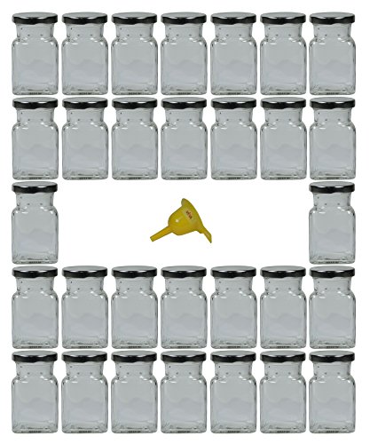 Viva haushaltswaren lot de 30 pots/pots à confi...