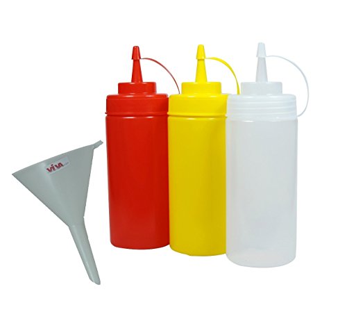 3 quetschf pattes 0,45l pour ketchup moutarde m...