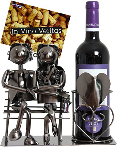 BRUBAKER Porte-bouteille de Vin décoratif - Scu...