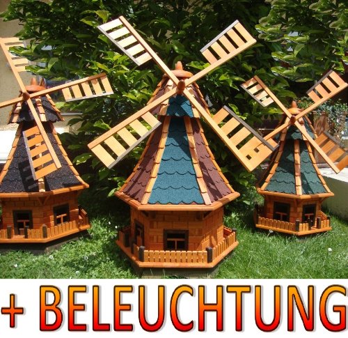 KWMB100MS moulin à vent pour jardin 1 x 2 m écl...