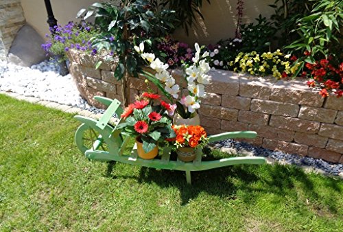 Brouette en bois, ouverte Décoration de jardin ...