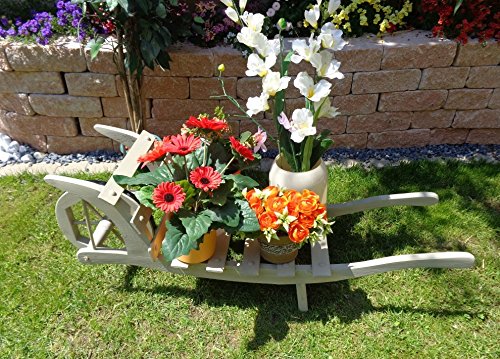 Brouette en bois, ouverte Décoration de jardin ...