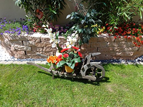 Black ouverte Brouette en bois, décoration de j...