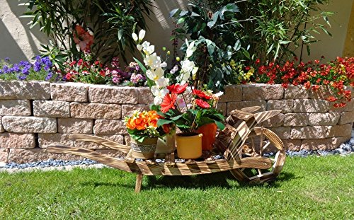 Offene brouette en bois à garnir de chariot de ...