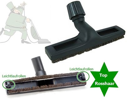 Staubsaugerwelt24 Dessus carrelage crin naturel 2 roulettes pour aspirateurs Kärcher 4250656564524 (4250656564524)