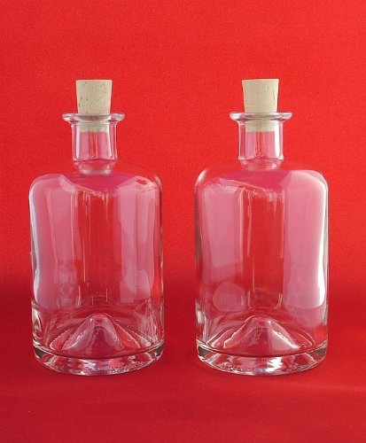 SLK GmbH Lot de 4 bouteilles en verre vides ave...