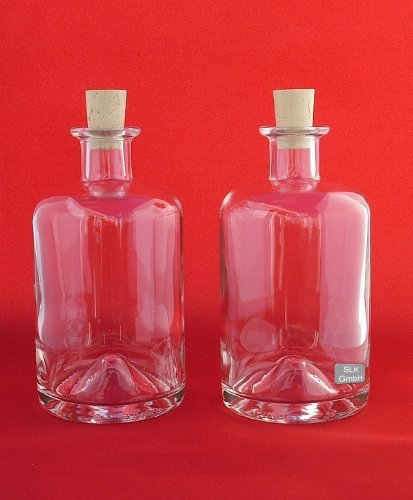 4 Bouteilles en verre 1000ml Bouteilles de phar...