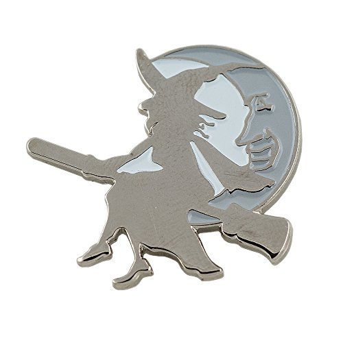 Halloween motif sorcière sur son balai lune wal...