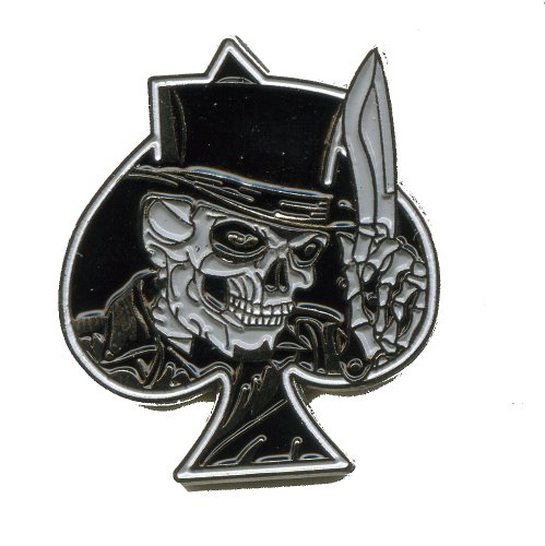 Faucheuse reaper skull pik emblem bouton badge ...