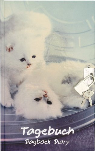 Journal Intime avec cadenas avec motif chat