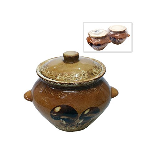 Pot en céramique Lot de 2 - Champignon de 0,6 L