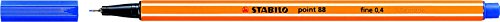 STABILO point 88 - Lot de 10 stylos-feutres pointe fine - Bleu (88/41) 4250786190501 Stabilo STABILO point 88 - Lot de 10 stylos-feutres pointe fine - Bleu (88/41) 4250786190501 Stabilo