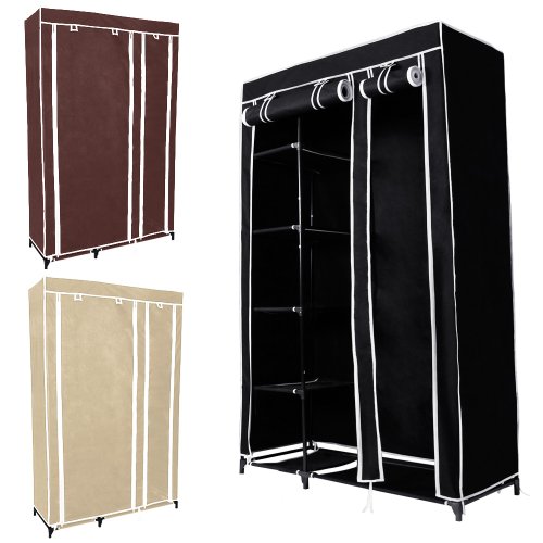 - armoire pliable - marron - penderie transport...
