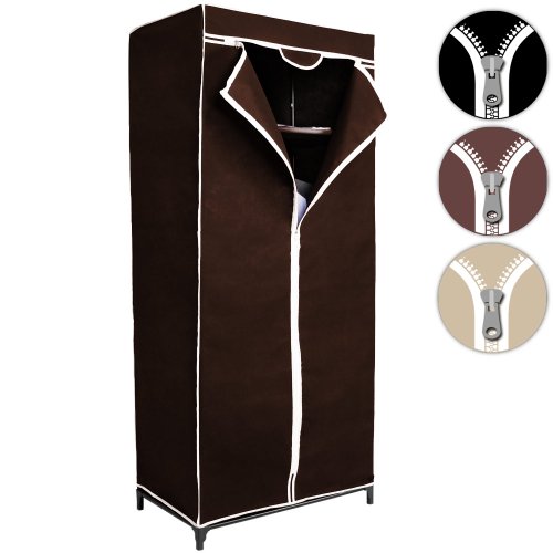 - armoire pliable -marron - penderie transporta...