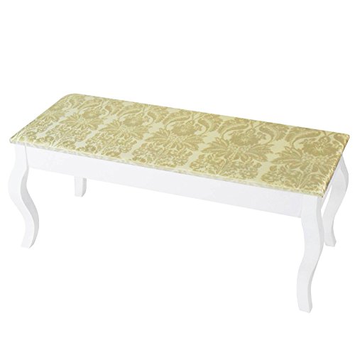 Miadomodo - tabouret pour coiffeuse de style victorien - banc pour coiffeuse 2 places - bois code EAN 4250787424452 