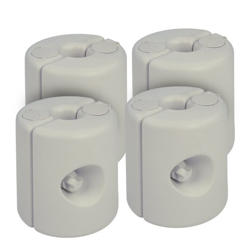 - set de 4 pieds pour tonnelle - en plastique -...