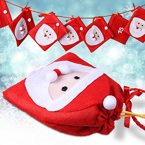 - calendrier de l'avent guirlande de 24 pères n...