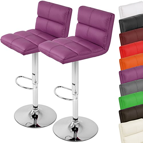 - tabouret de bar en simili cuir - pivotant - v...