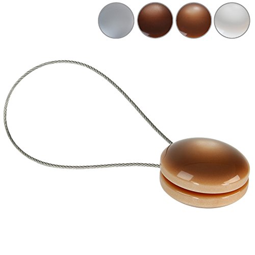 - embrasse magnétique de rideau - marron clair ...