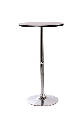 Dh0183 table haute/mange-debout en bois noir