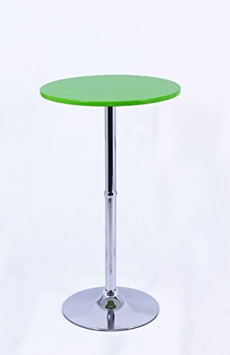 Dh0186 table haute/mange-debout en bois vert