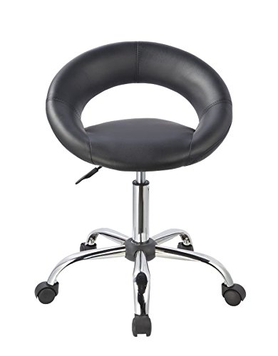 0421 tabouret de travail rembourré en cuir synt...