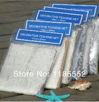 Fischernetze Filet 100 x 200 cm couleur naturelle 4250815504200 (4250815504200)