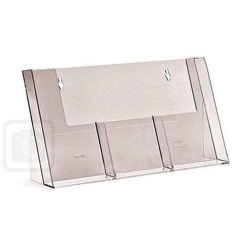 Présentoir long format a6 triple support pour b...