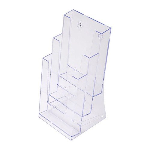 DIN-présentoir pour brochures à fixer verres et...