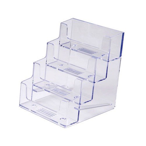 net-xpress® Porte-cartes de visite vierstufig acrylique support de cartes de visite code EAN 4250818519171 