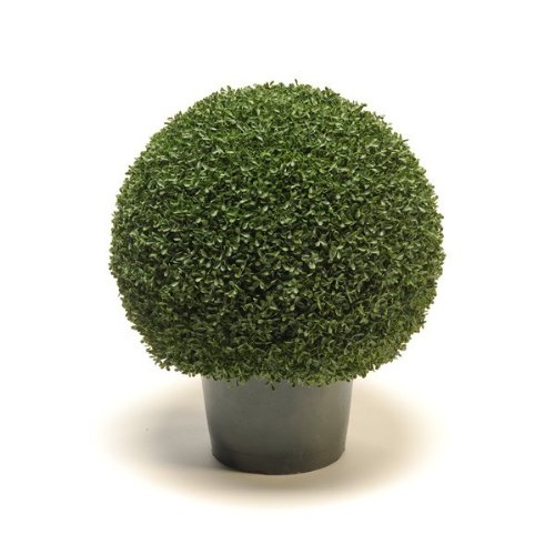 Boule de buis artificiel FRITZ en pot, grille p...