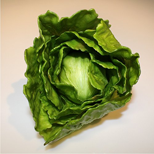Salade iceberg verte en plastique, 15 cm, Ø 15 ...