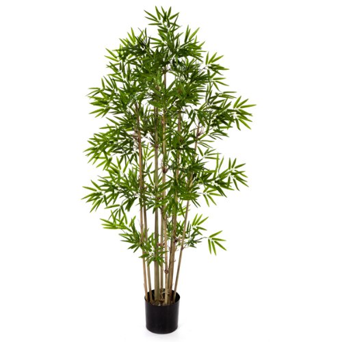 Bambou artificiel, 480 petites feuilles, 80 cm ...