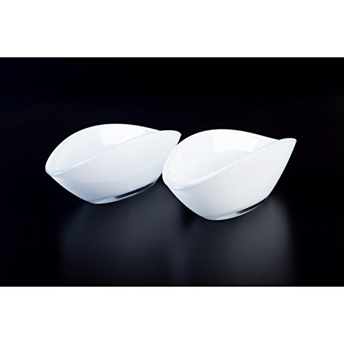 2 x Coupelle en verre / coupe à plante ovale KI...