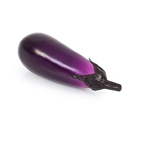 Aubergine artificielle, violet, 17,5 cm, Ø 6,5 ...