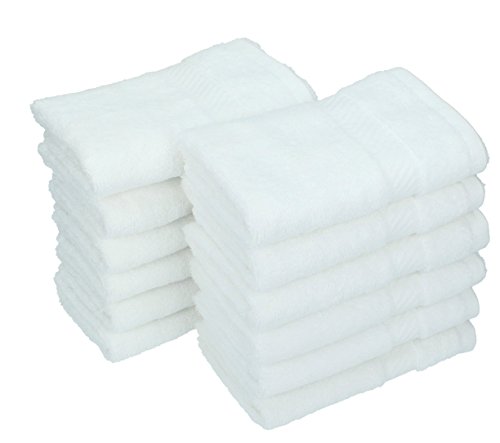BETZ Betz Lot de 12 serviettes 100% coton set de 12 serviettes d'invités taille 30 x 50 cm PALERMO couleur blanc code EAN 4250850603302 