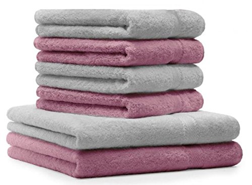 Betz Lot de 6 serviettes Premium 100% coton vie...