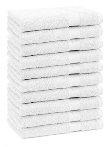 Betz Lot de 10 serviettes d'invité 100% Coton t...