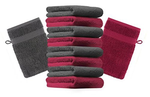 Betz Lot de 10 gants de toilette taille 16x21 c...