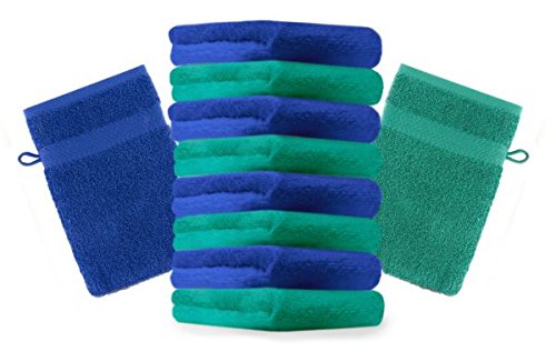 Betz Lot de 10 gants de toilette Premium vert é...