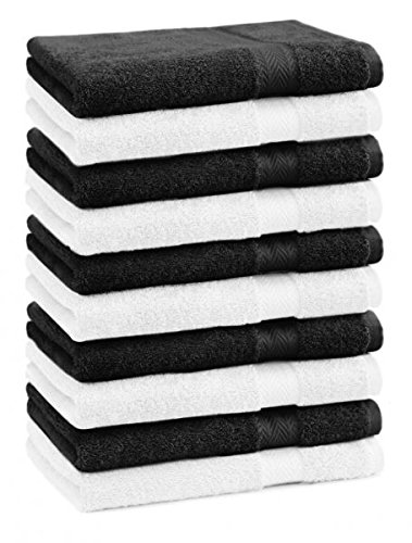 Betz Lot de 10 serviettes d'invité Premium tail...