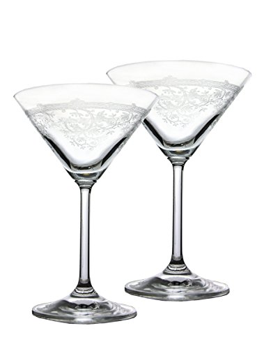 Lot de 2 Lucca Martini Verre 150 ml