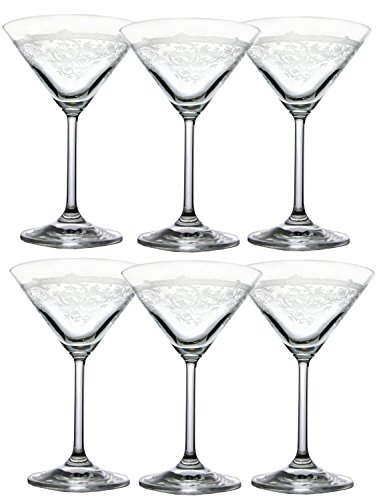 Lot de 6 Lucca Martini Verre 150 ml