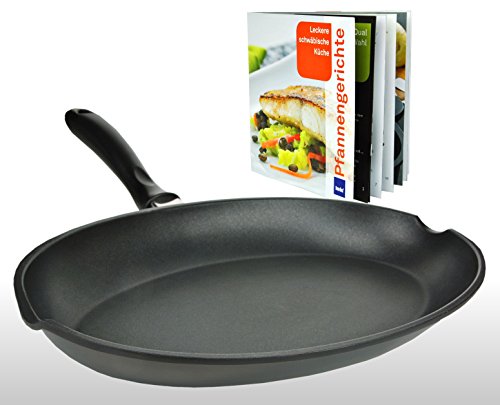 Kerros poêle à poisson en fonte d'aluminium ave...