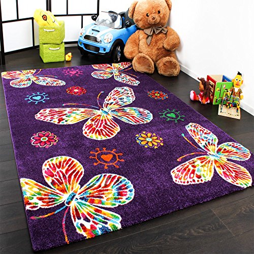 Tapis Pour Enfant Moderne Design Avec Papillons...
