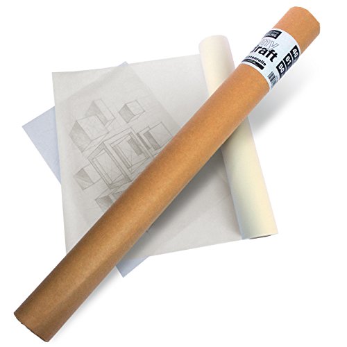 Zeichen-Center Ebeling ZCE Schéma Transparent Rouleau - 20 ou 40 g/m², 50 m ou 100 m long - 33 cm ou 61 cm de large - Sans Acide mydraft Schéma rôle 40g/qm 50 m x 61 cm breit code EAN 4250863506669 