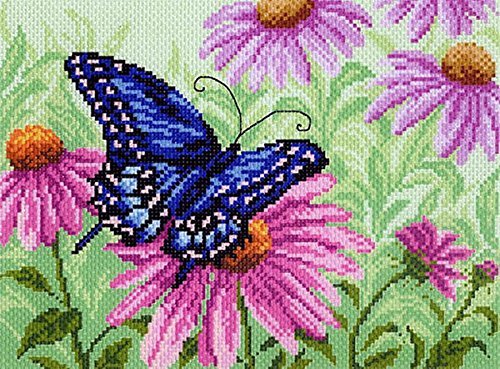 GMMH Diamond painting set image 14 x 18 diamant peinture broderie à la main bricolage mosaïque printemps papillon code EAN 4250888317318 