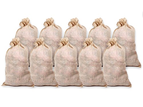 Lot de 10 Sac en jute naturel biodegradable, Ex...