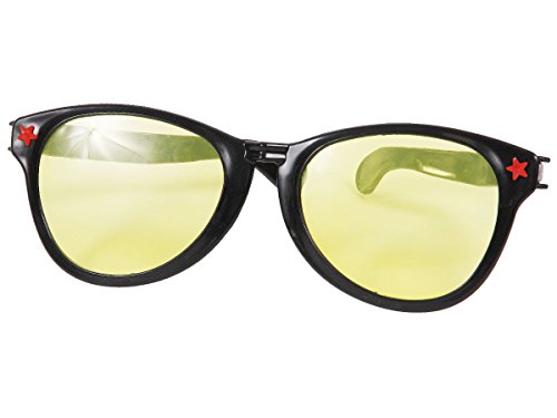 Alsino Lunette Géante nombreux modèles en Boutique De Clown, ronde, hawaii Pour amuser petits et grands ces lunettes géantes pour adultes accéssoire pour compléter votre déguisement ou pour amuser vos amis Lors de soirée déguisée ou car, choisir:Maxi lunettes noir 00536 code EAN 4250906139670 
