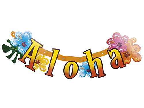Guirlande 'aloha' en lettres articulées décorat...
